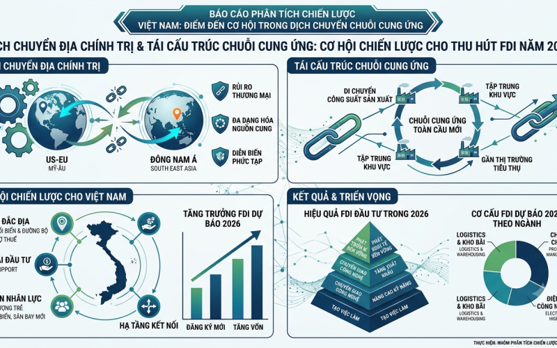 Geopolitical Shifts & Supply Chain Realignment: Vietnam’s Strategic Opportunity for FDI in 2026