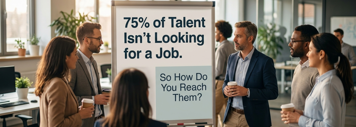 75% of Talent Isn’t Looking for a Job. So How Do You Reach Them?