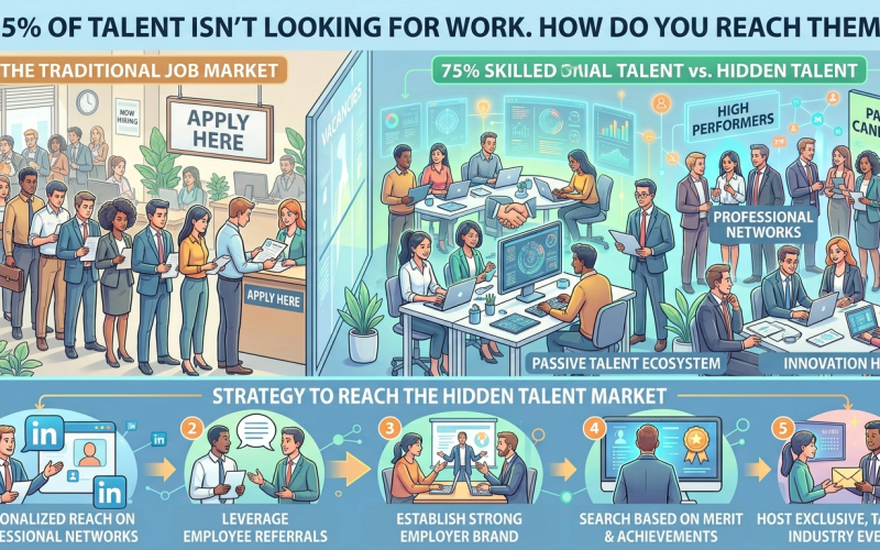 75% of Talent Isn’t Looking for a Job. So How Do You Reach Them?