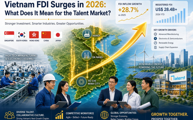 Vietnam FDI Surges in 2026: What Does It Mean for the Talent Market?