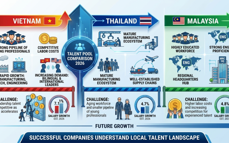 Vietnam vs Thailand vs Malaysia: Where Is Talent More Competitive?